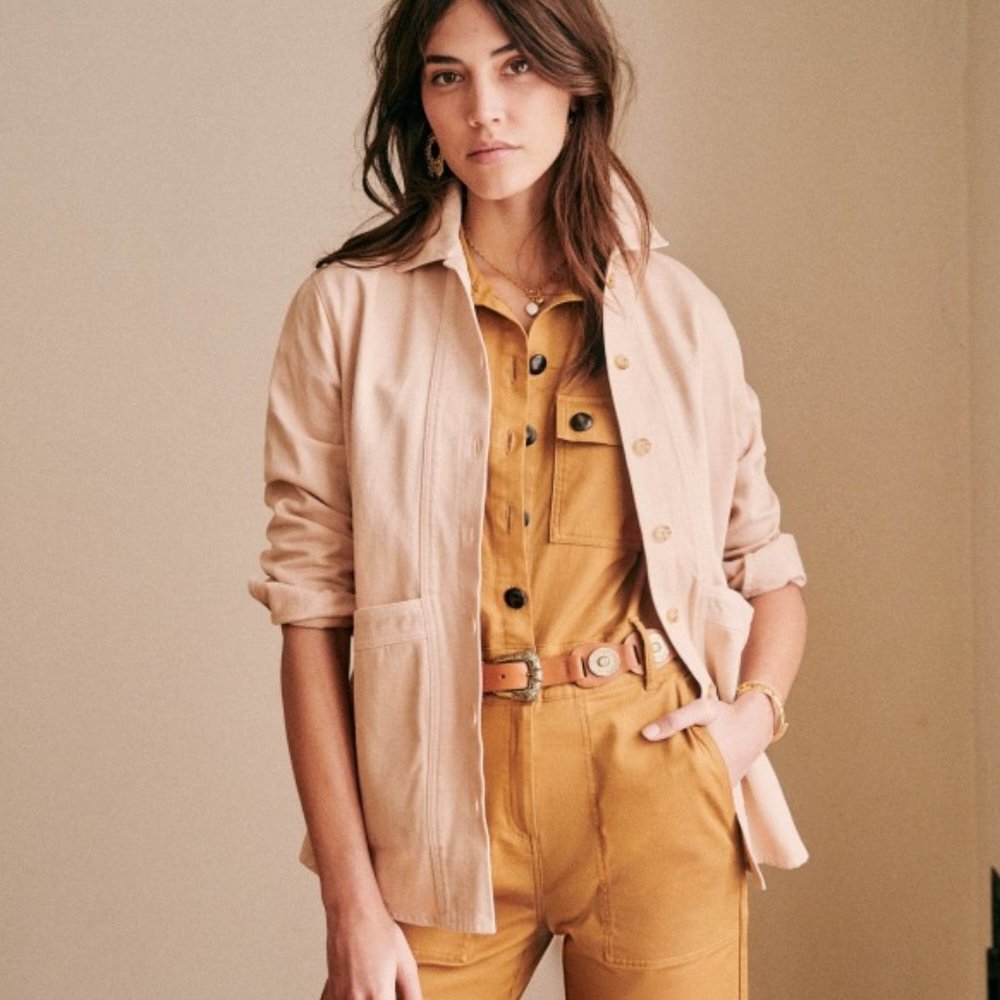 Sezane Will Jacket - Blush Pink - XS